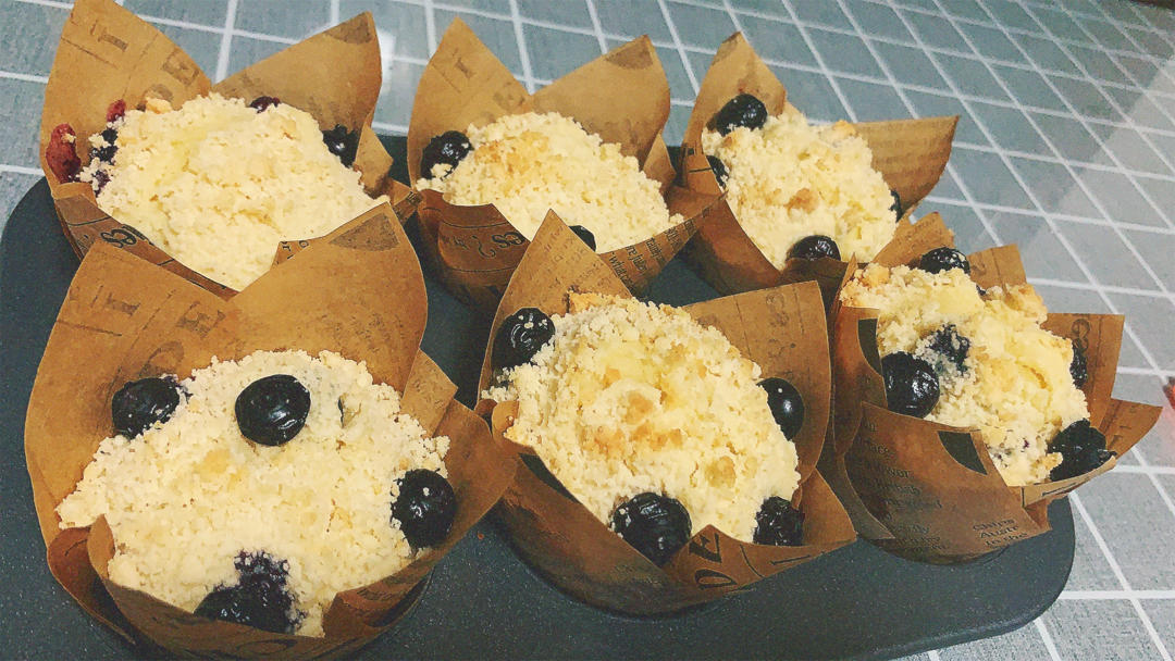 宝顶蓝莓玛芬（微甜赤藓糖醇版）