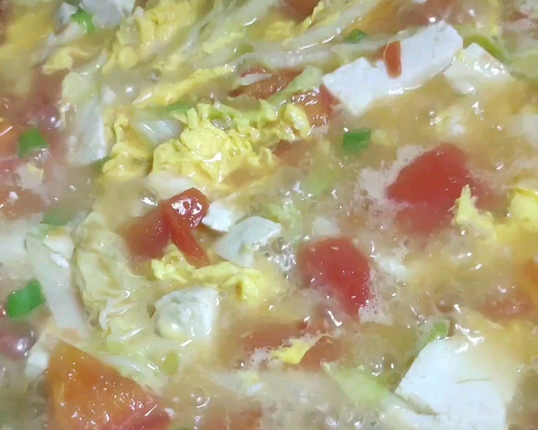 低脂减肥美味的白菜豆腐汤的做法