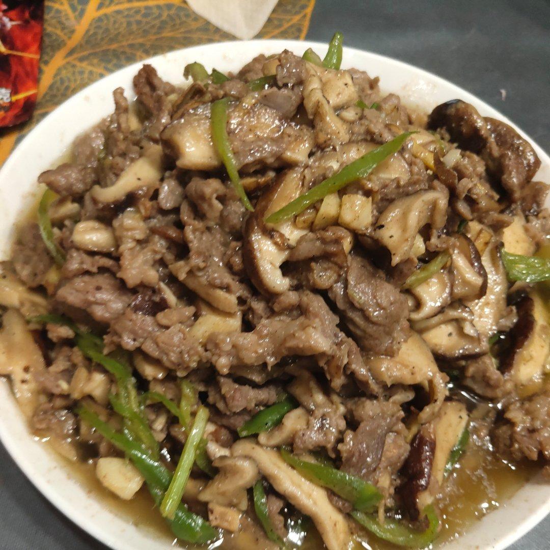 香菇炒牛肉