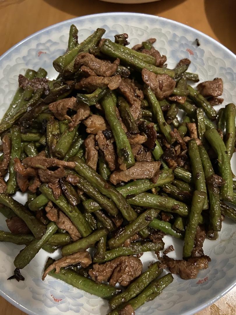 长豆角炒肉