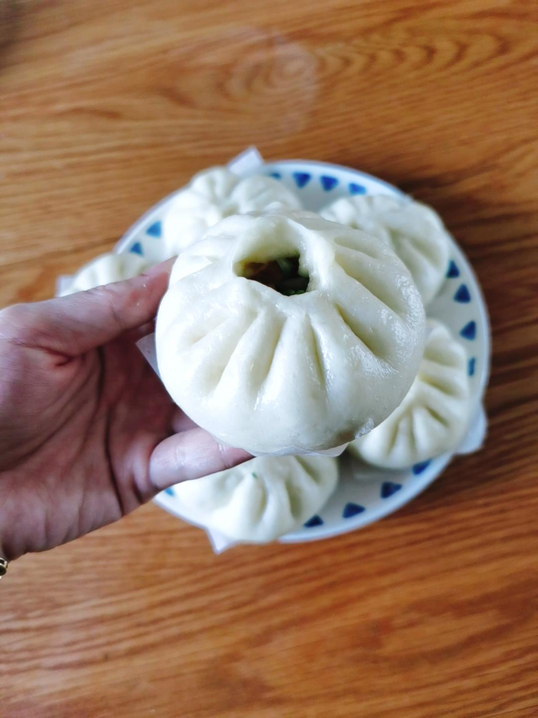 节省一半时间的大包子（另付翠绿菜包子，肉包子，腹黑包子食谱）