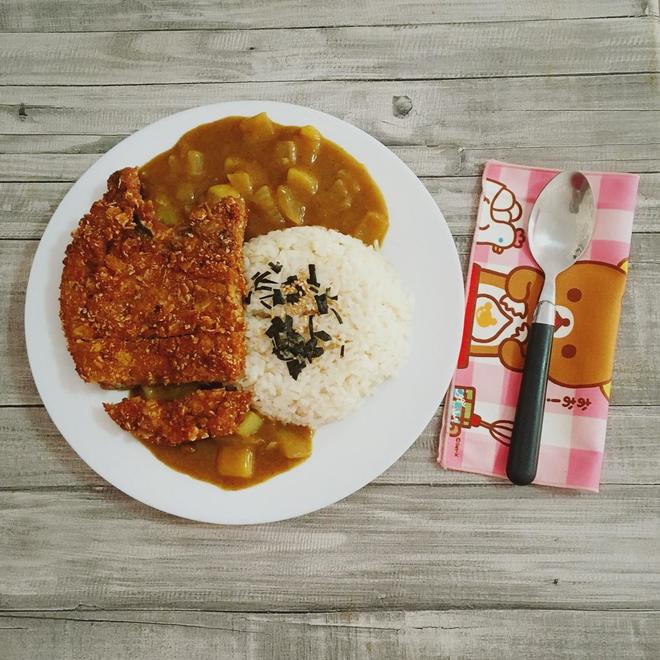 「肉の食记」咖喱猪排丼🍛的做法