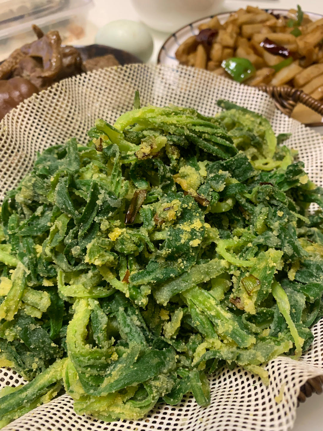春天的味道-蒸面条菜