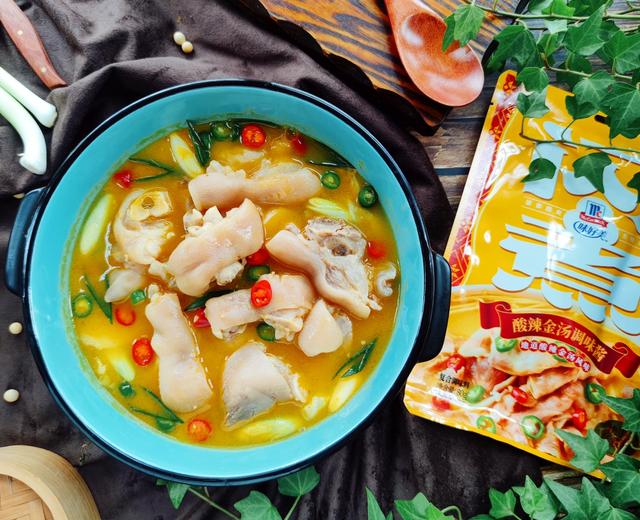 酸辣金汤猪脚的做法