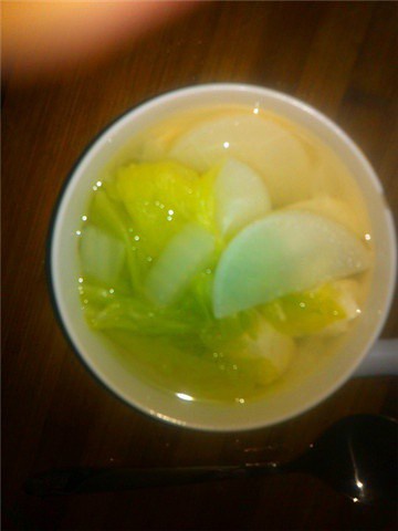 白菜豆腐汤