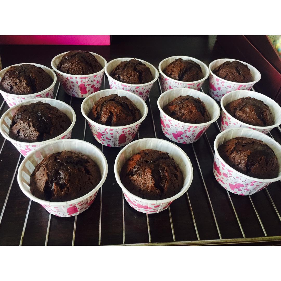 布朗尼杯子蛋糕