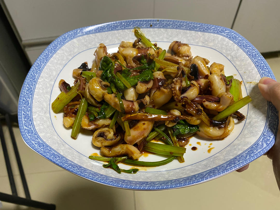 爆炒章鱼足