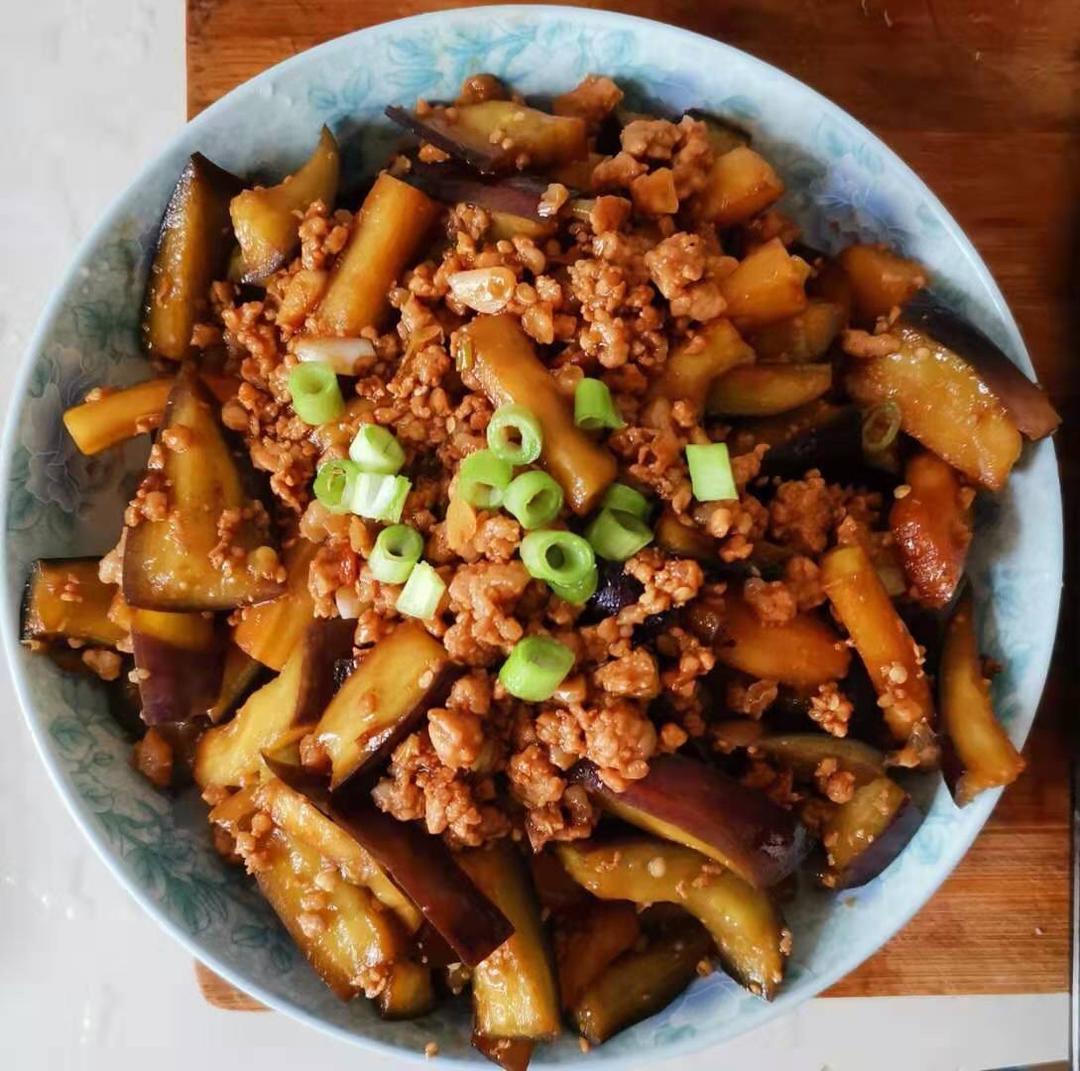 红烧肉沫茄子