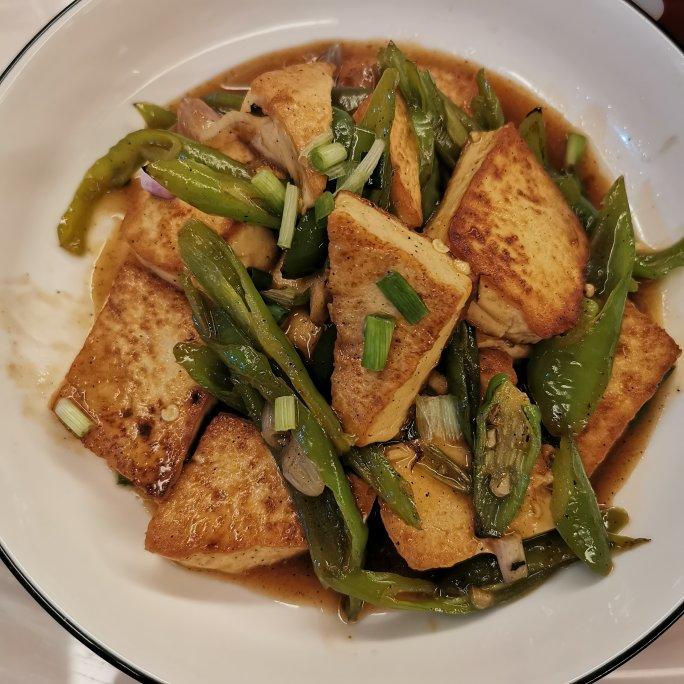 青椒炒豆腐