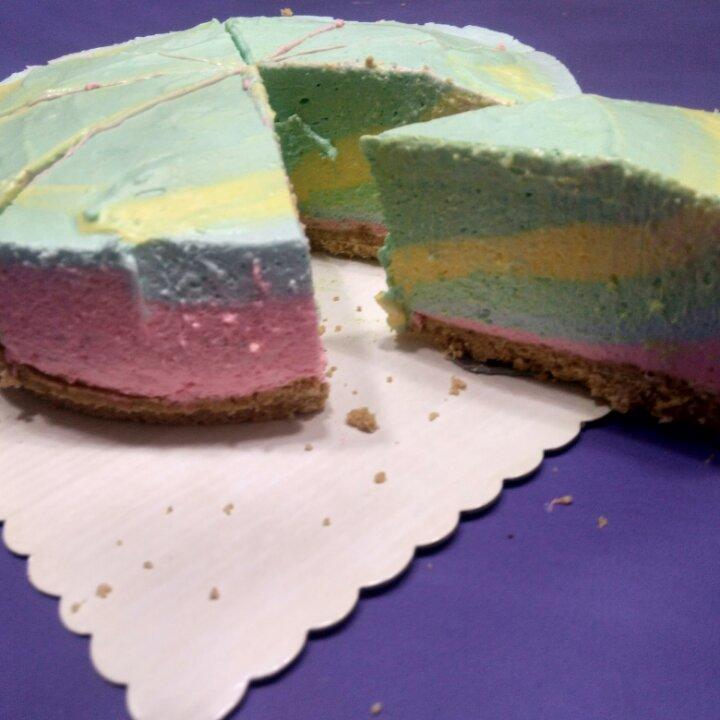 彩虹慕斯蛋糕