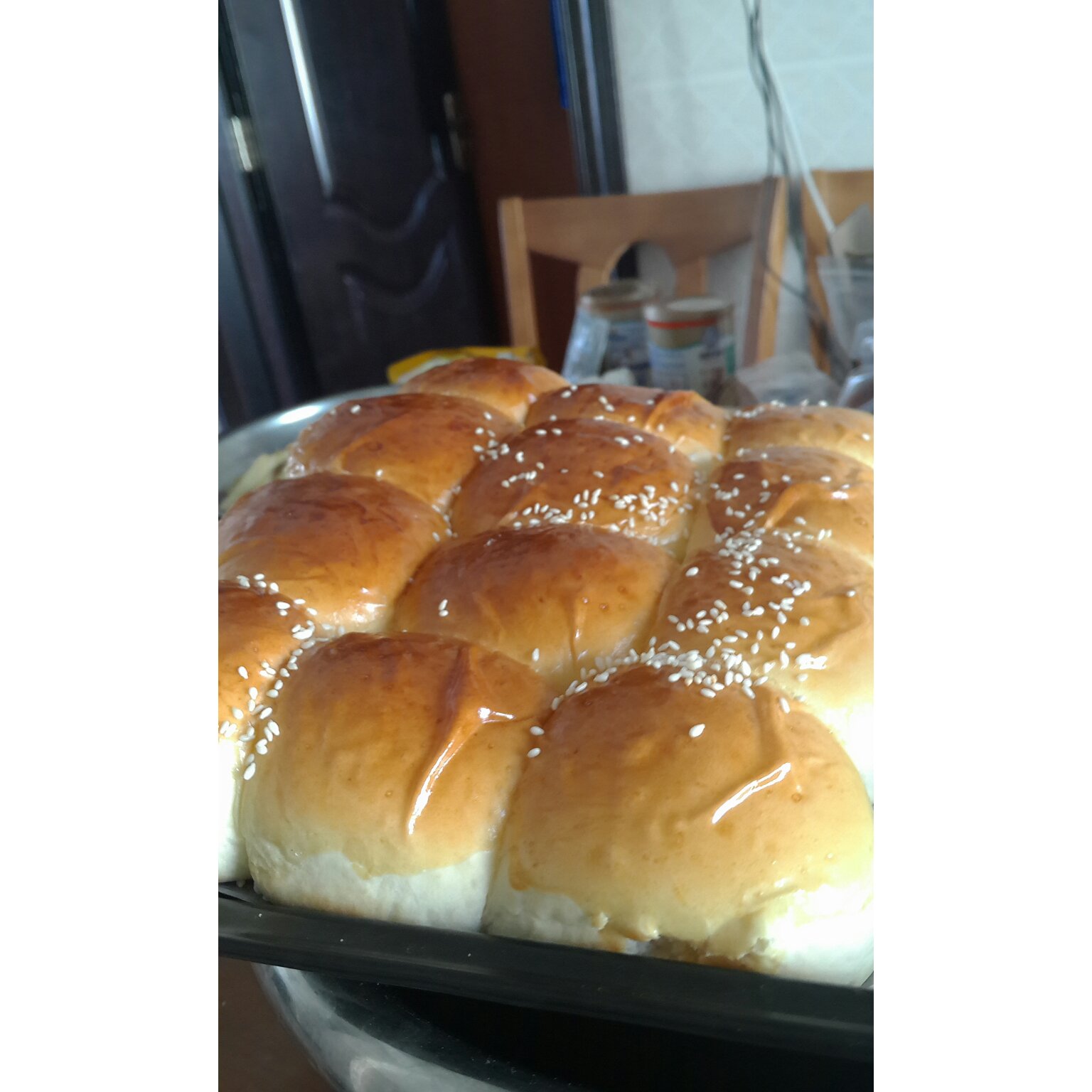 鲜奶油小餐包（一次发酵）