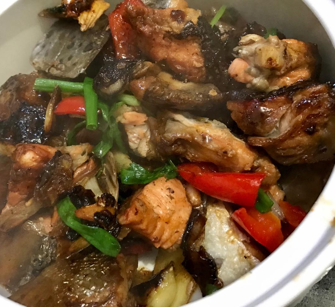《中餐厅》张亮的焗三文鱼头