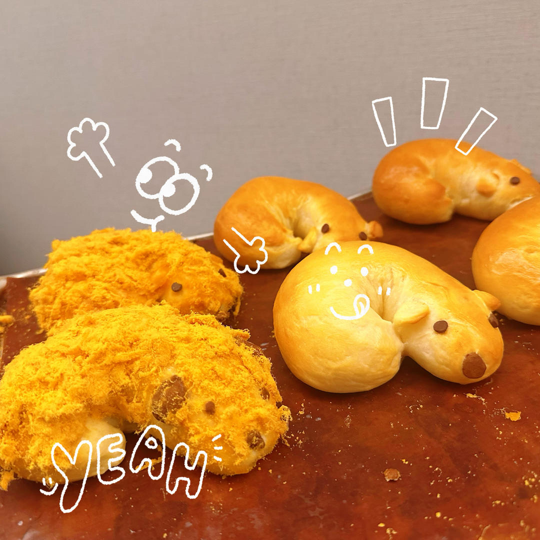 贝狗🥯这么可爱的狗子🐶当然要吃进肚子啦～