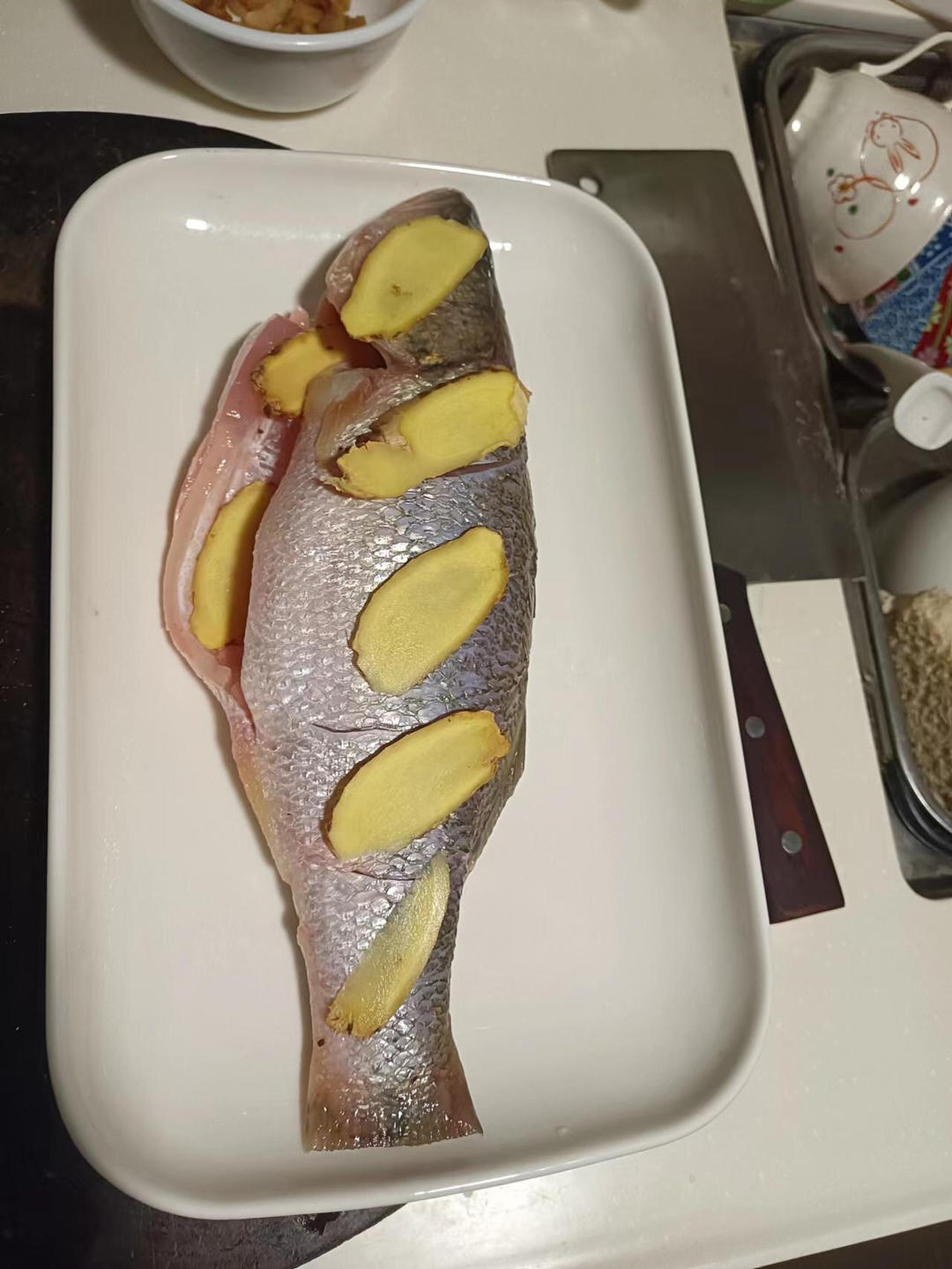 👆【蒸炖锅打卡戳这】清蒸鲈鱼-3月美食日记打卡