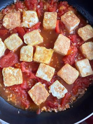 香喷喷的减脂餐～番茄炖豆腐的做法 步骤8