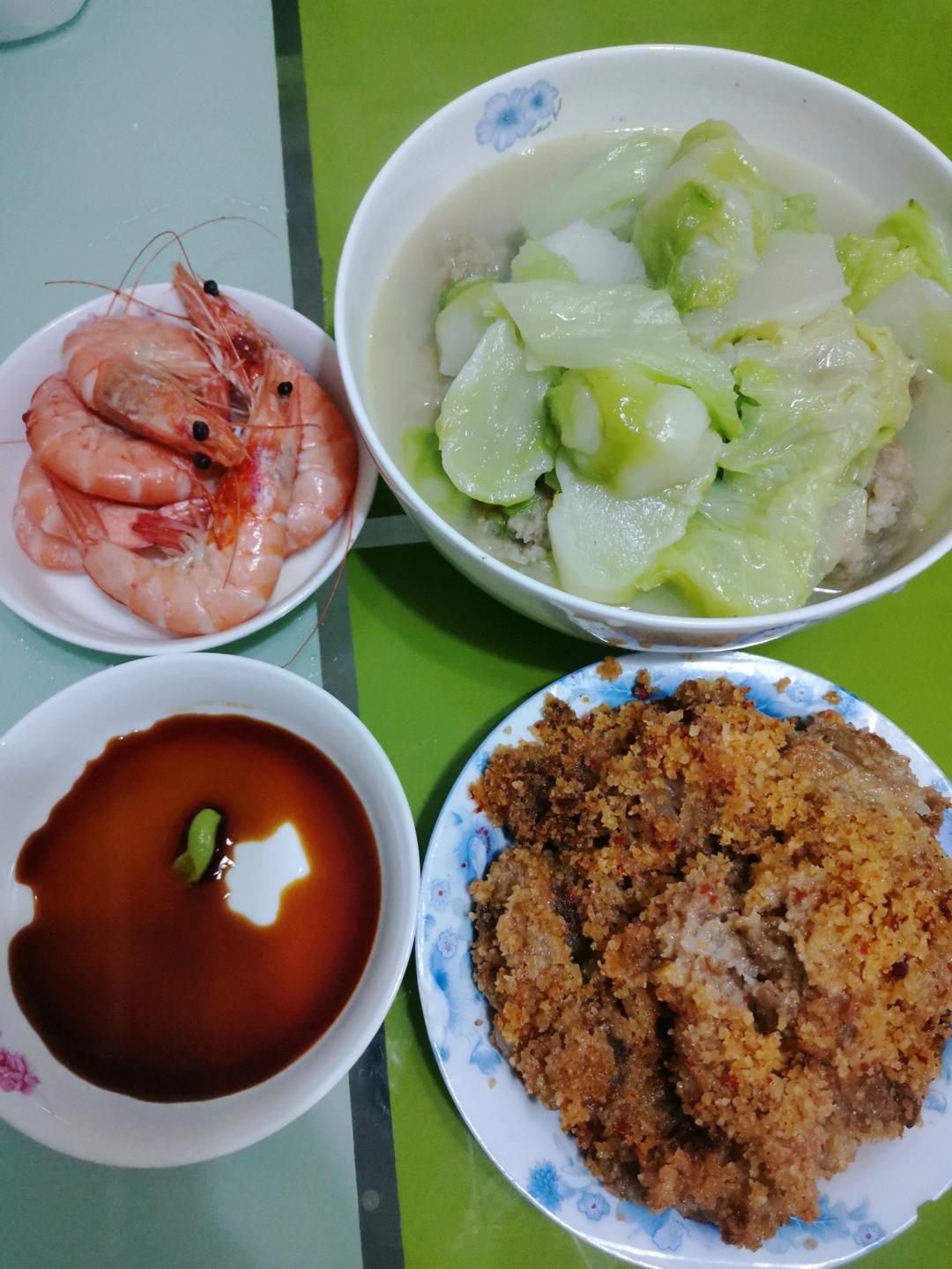 白菜酥肉汤