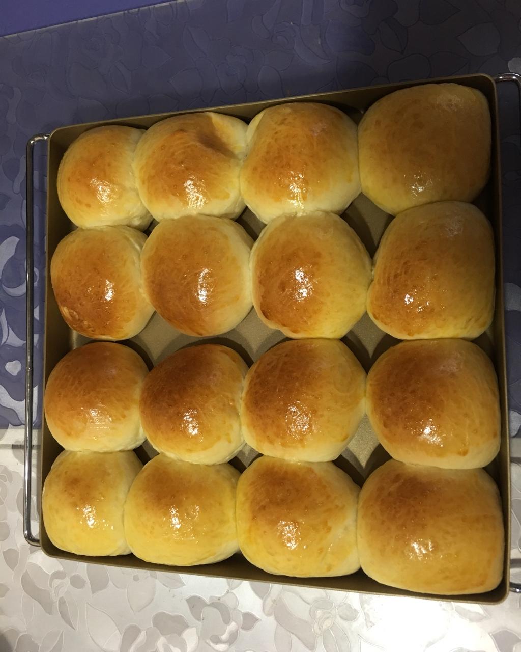 鲜奶油小餐包（一次发酵）