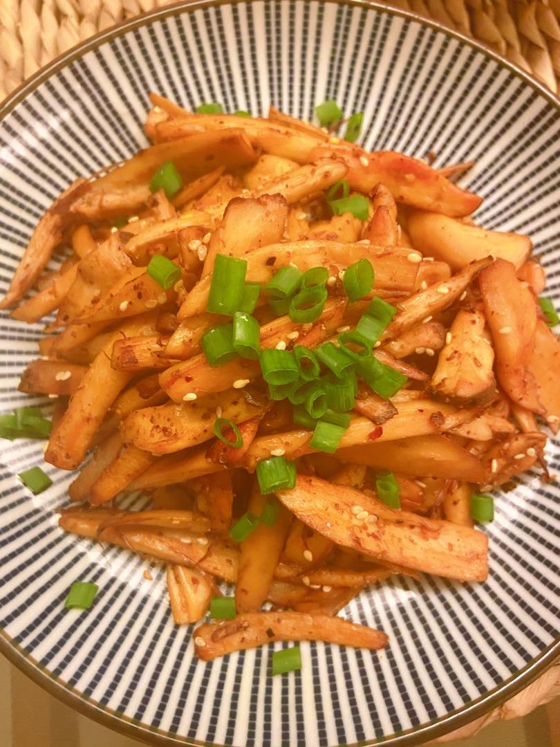 干煸手撕杏鲍菇