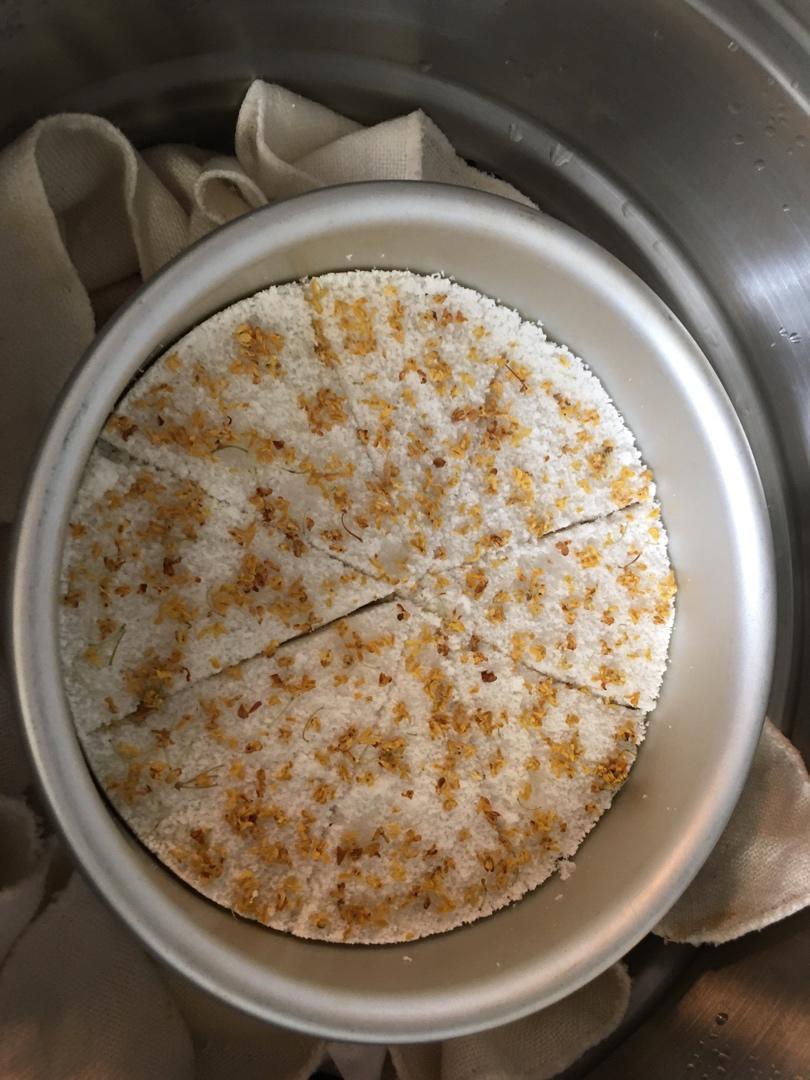 桂花糕，中式小点心，糯米糕，劣狐狐