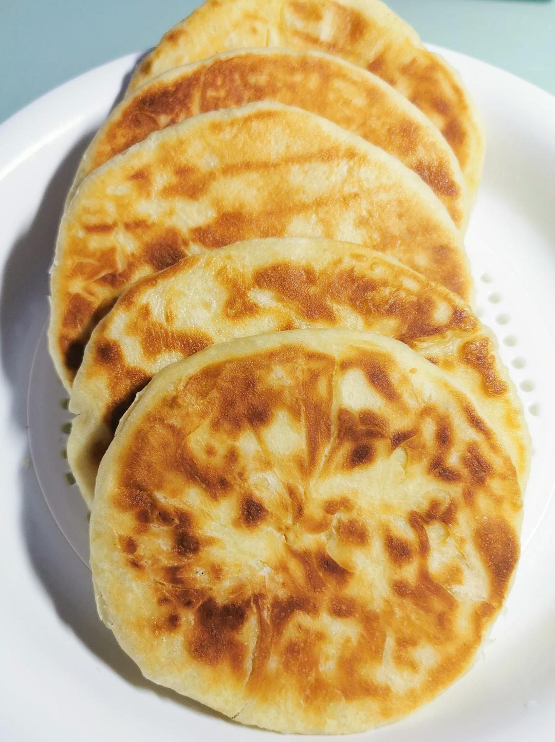 松软空心发面饼