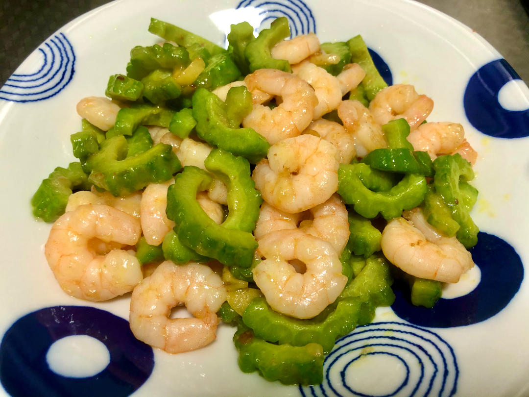 蒜茸苦瓜虾仁