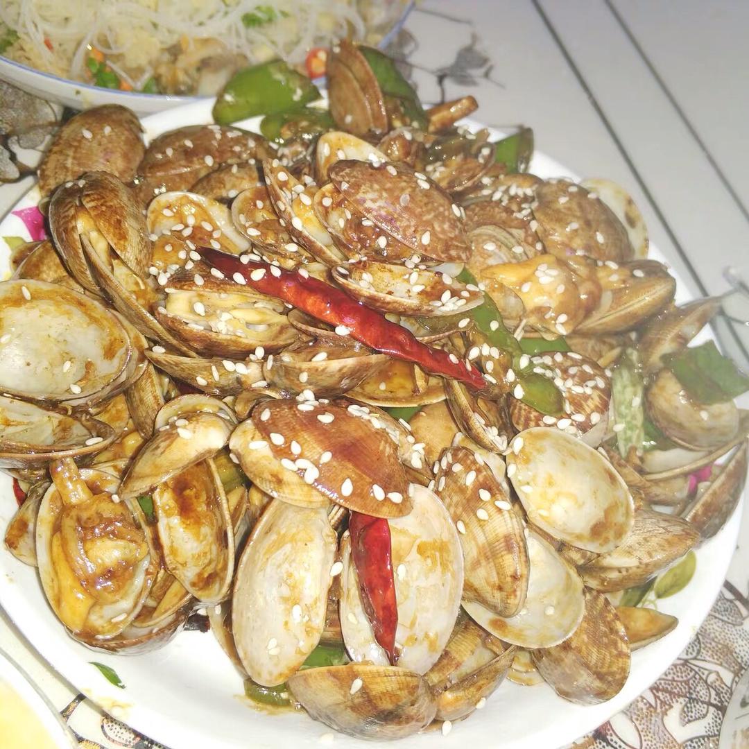 姜葱炒花甲∣深夜解馋好吃不胖