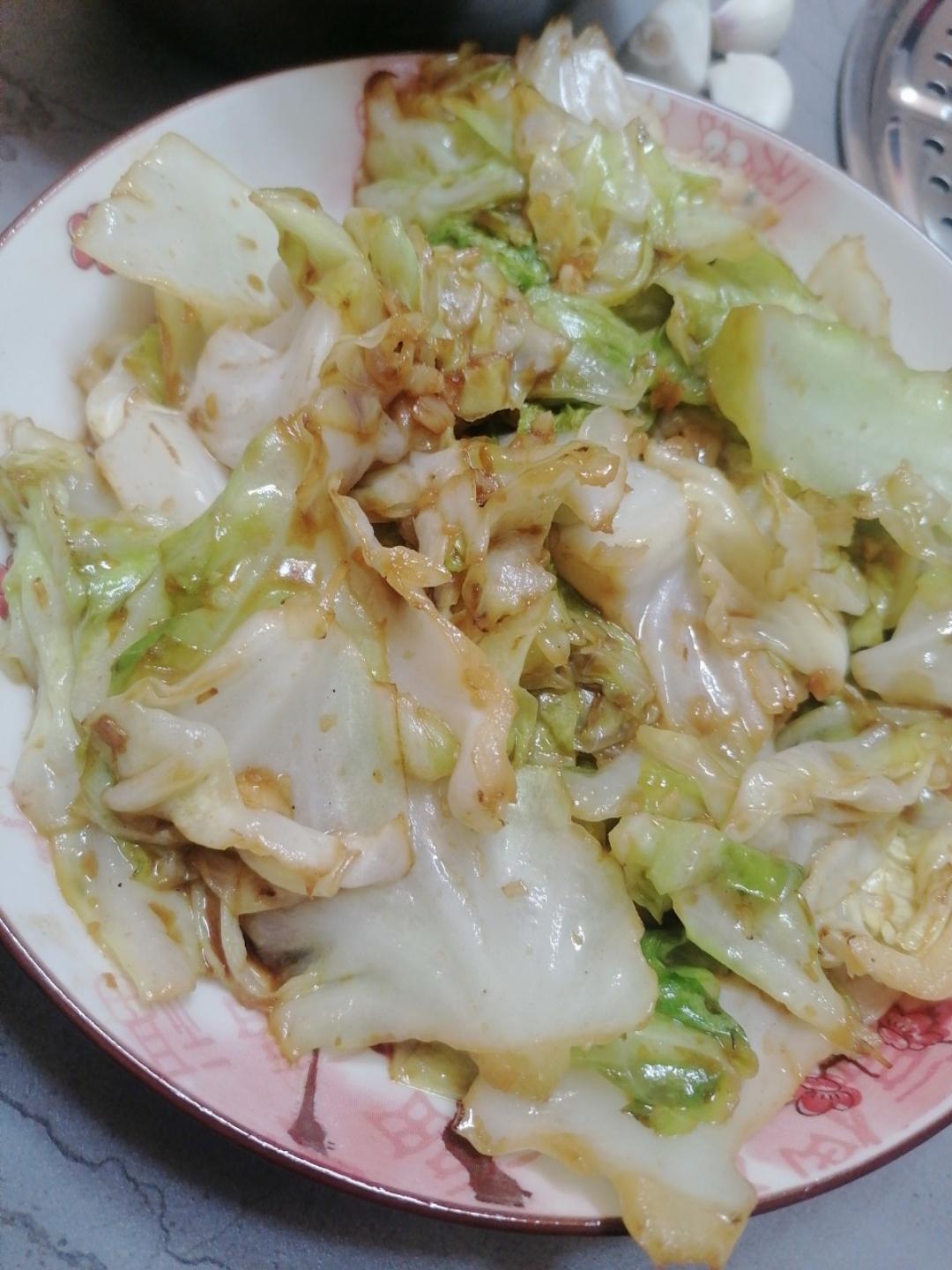 低油低盐的酱爆洋白菜