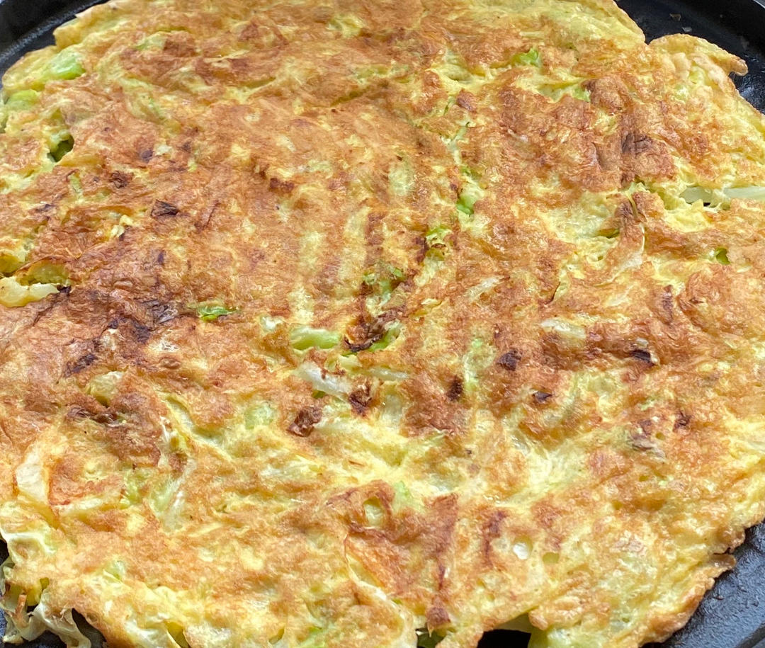 黄磊老师同款低卡营养包菜鸡蛋饼