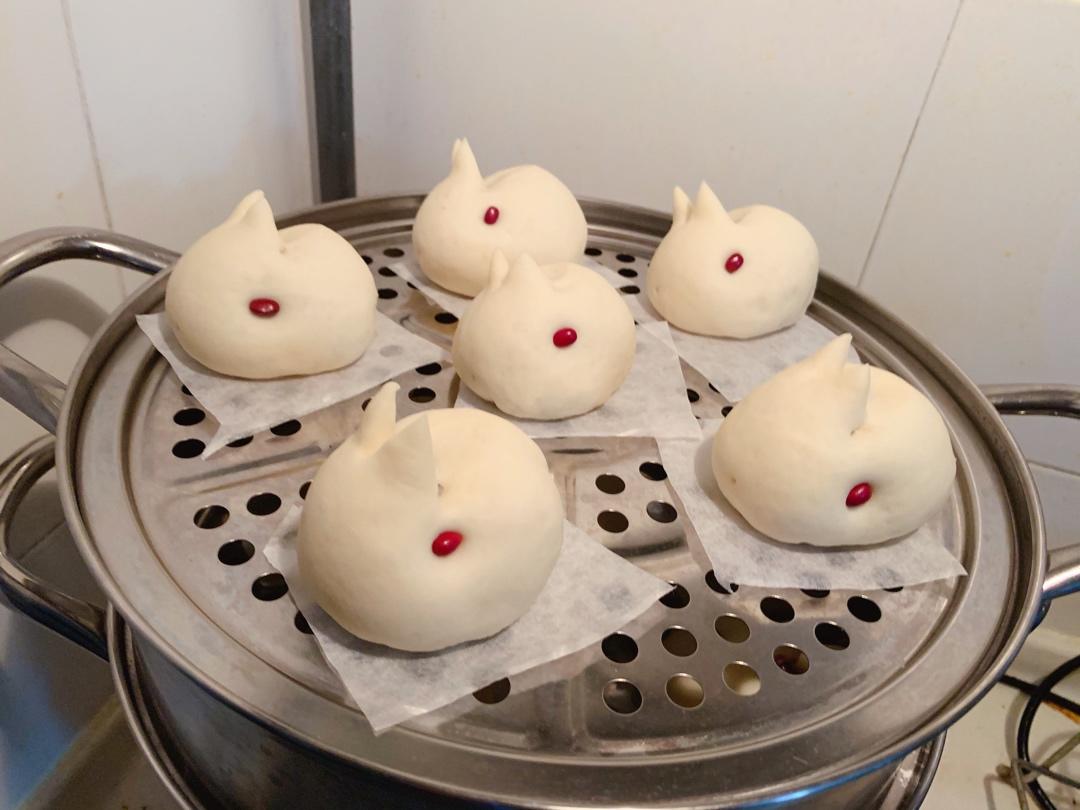 elf-太阳花做的兔子馒头的做法