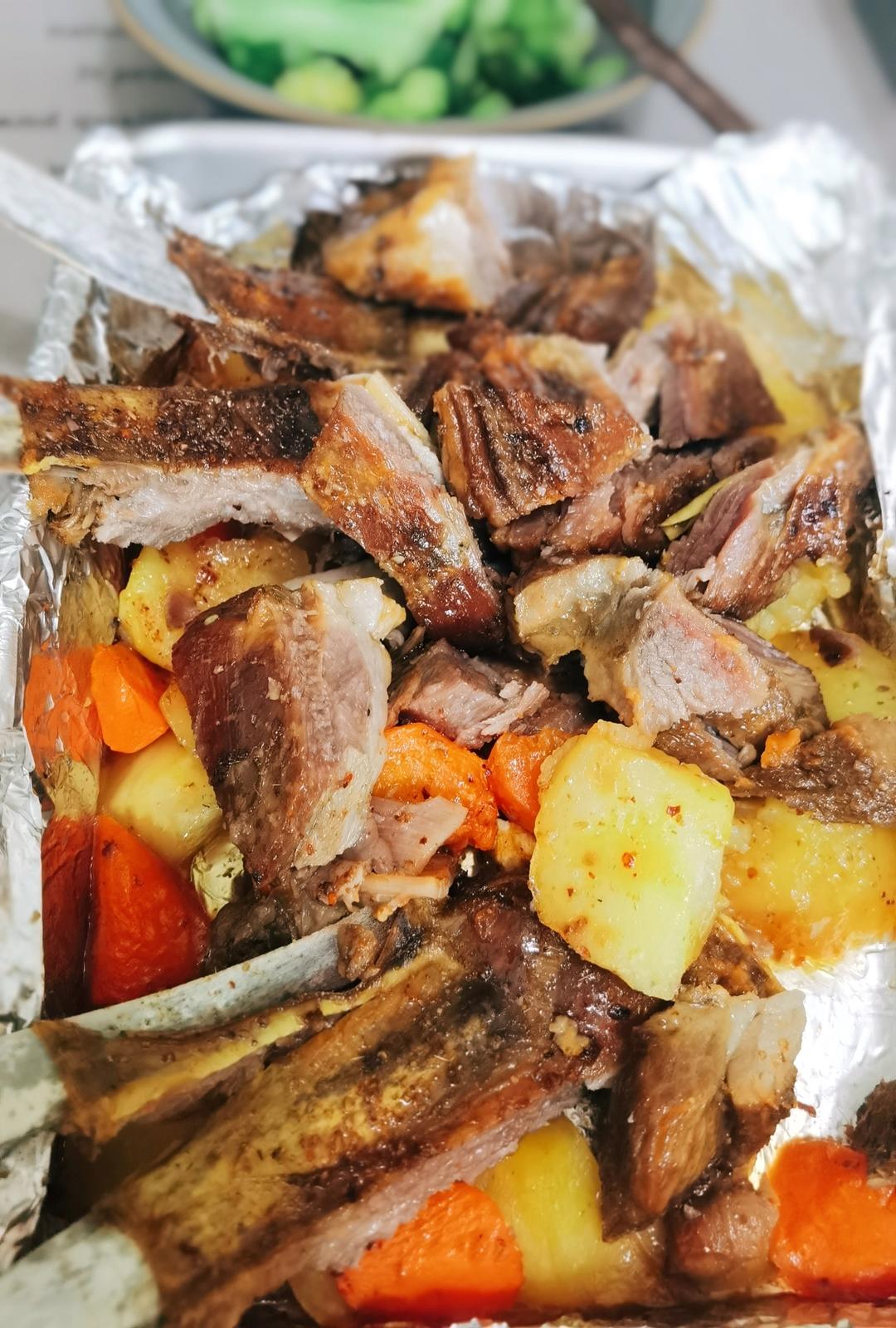 超好吃的烤羊排烤箱版