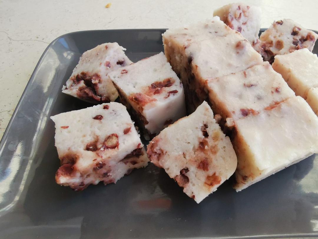 椰汁牛奶红豆糕