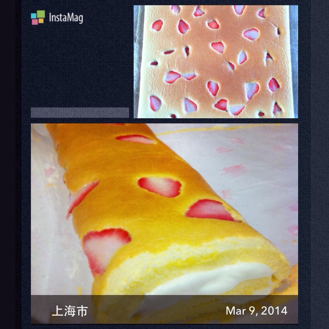 草莓蛋糕卷