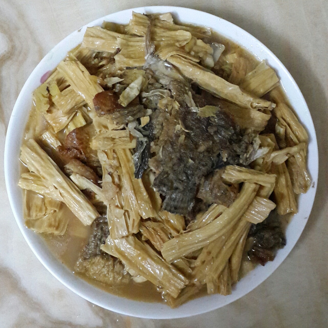 屏ping做的支竹炆鱼