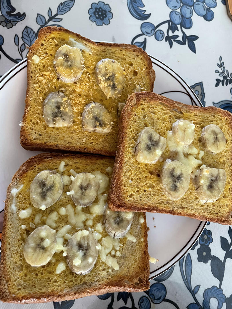 好吃到哭的香蕉烤吐司❗️酥脆香甜❗️零失败❗️