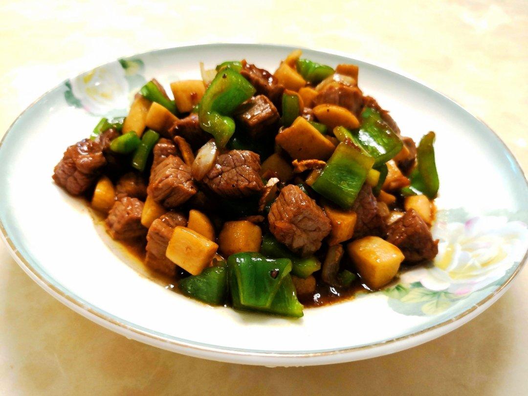 杏鲍菇炒牛肉