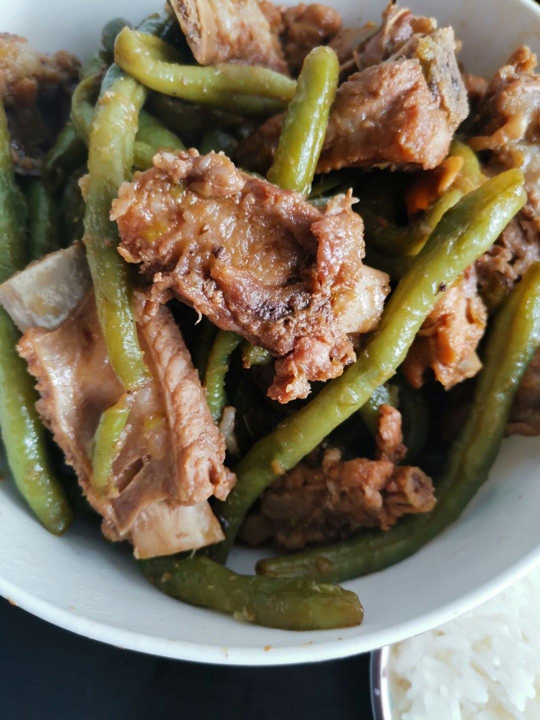 夕颜_fimq做的排骨炖豆角