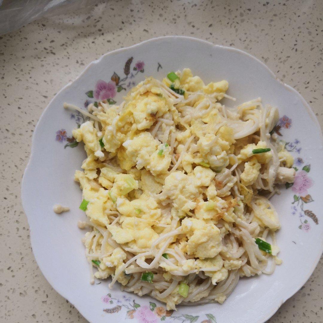 金针菇炒蛋
