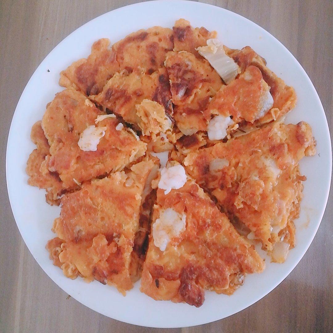 十五分钟的快手泡菜饼