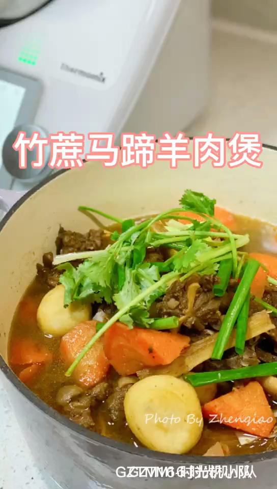 竹蔗马蹄羊肉煲