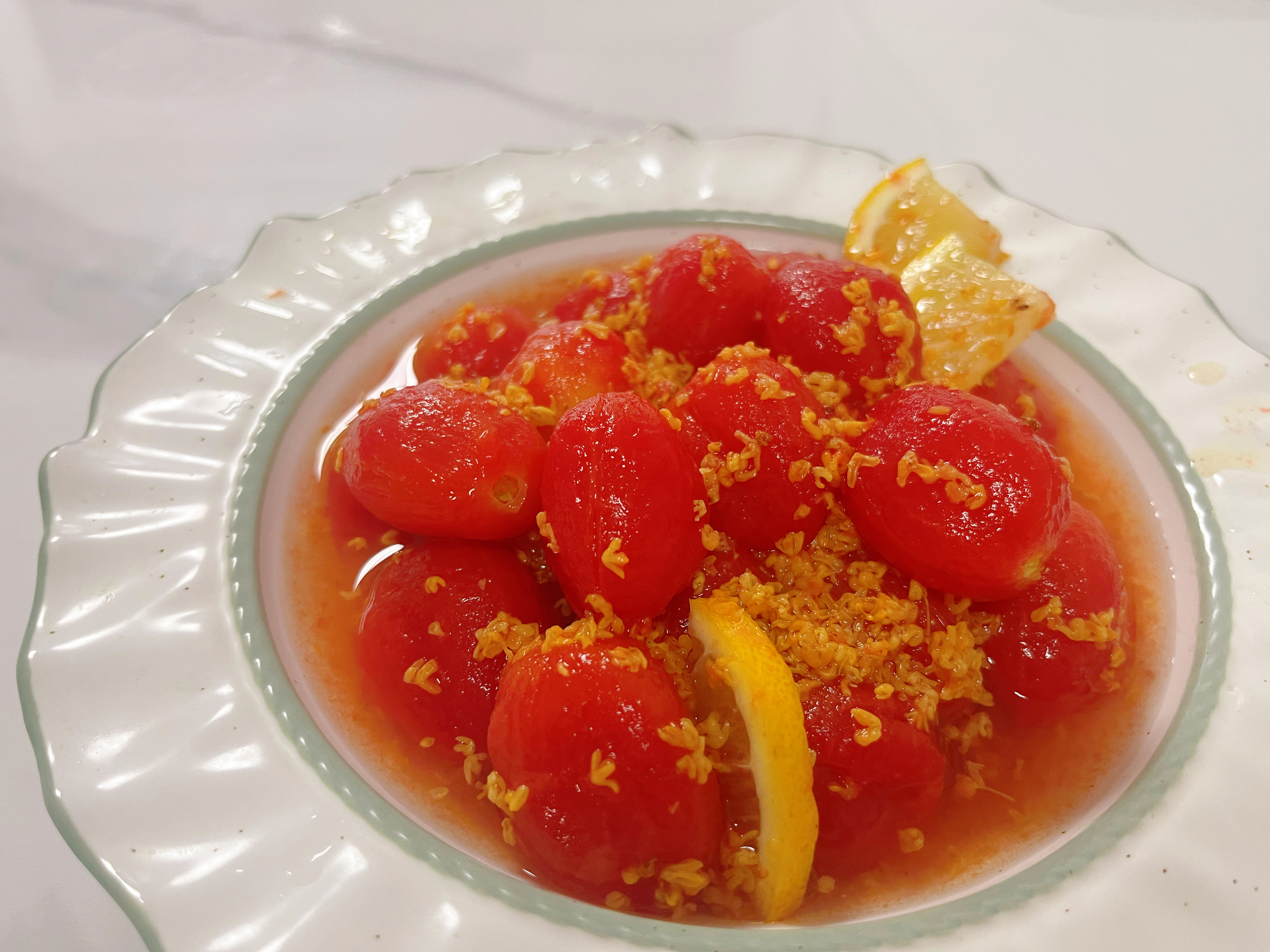 桂花蜜渍小番茄