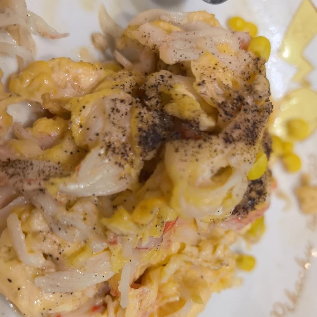 减脂餐--滑蛋蟹柳