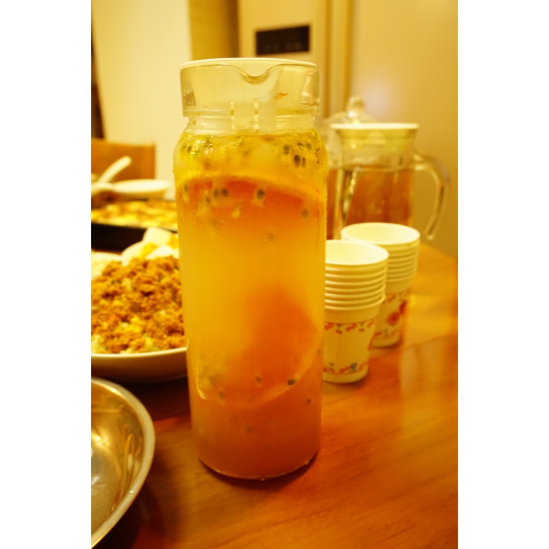 幸福米汤做的百香果西柚蜜