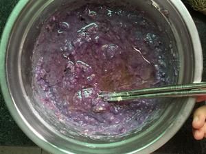 一次发酵 紫薯燕麦 粗粮低脂 减肥小餐包的做法 步骤2