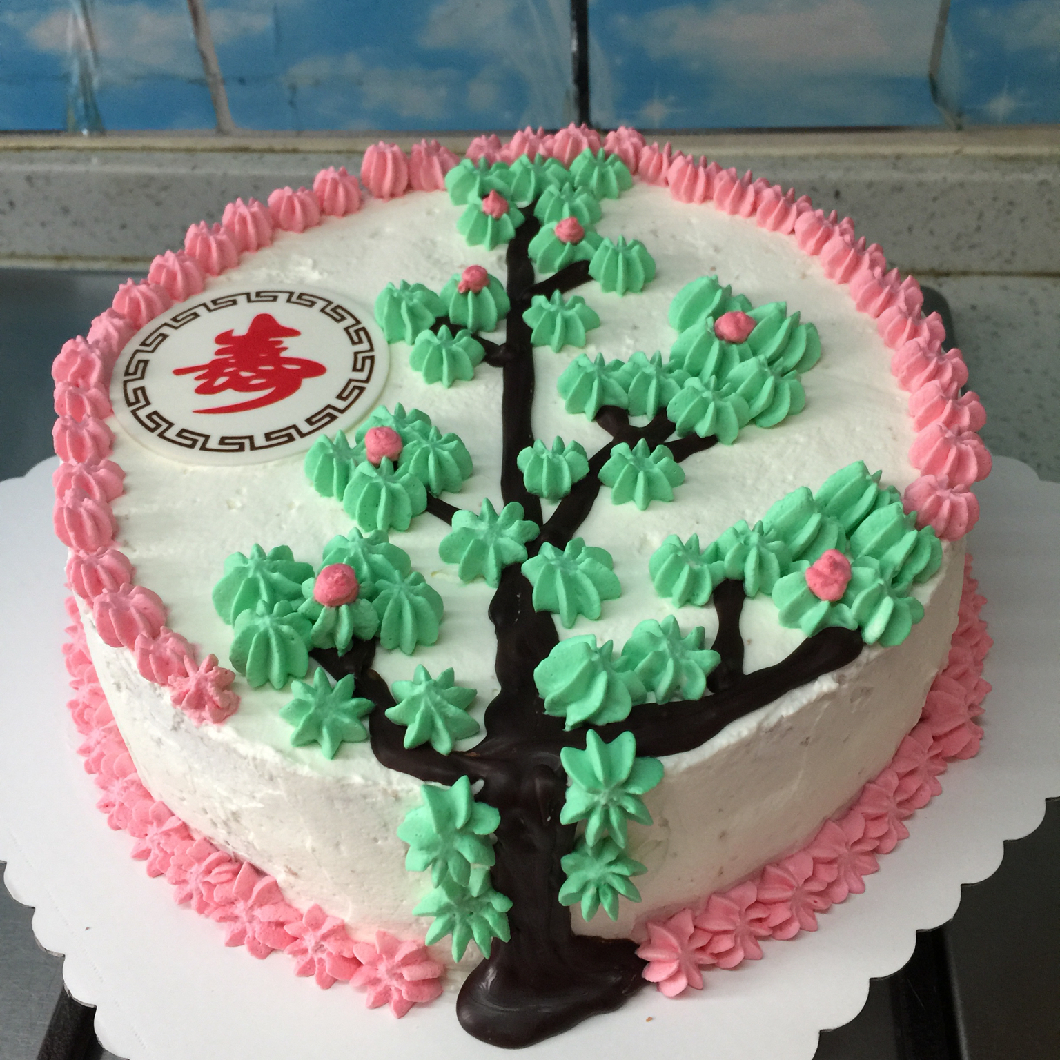 淡奶油裱花蛋糕