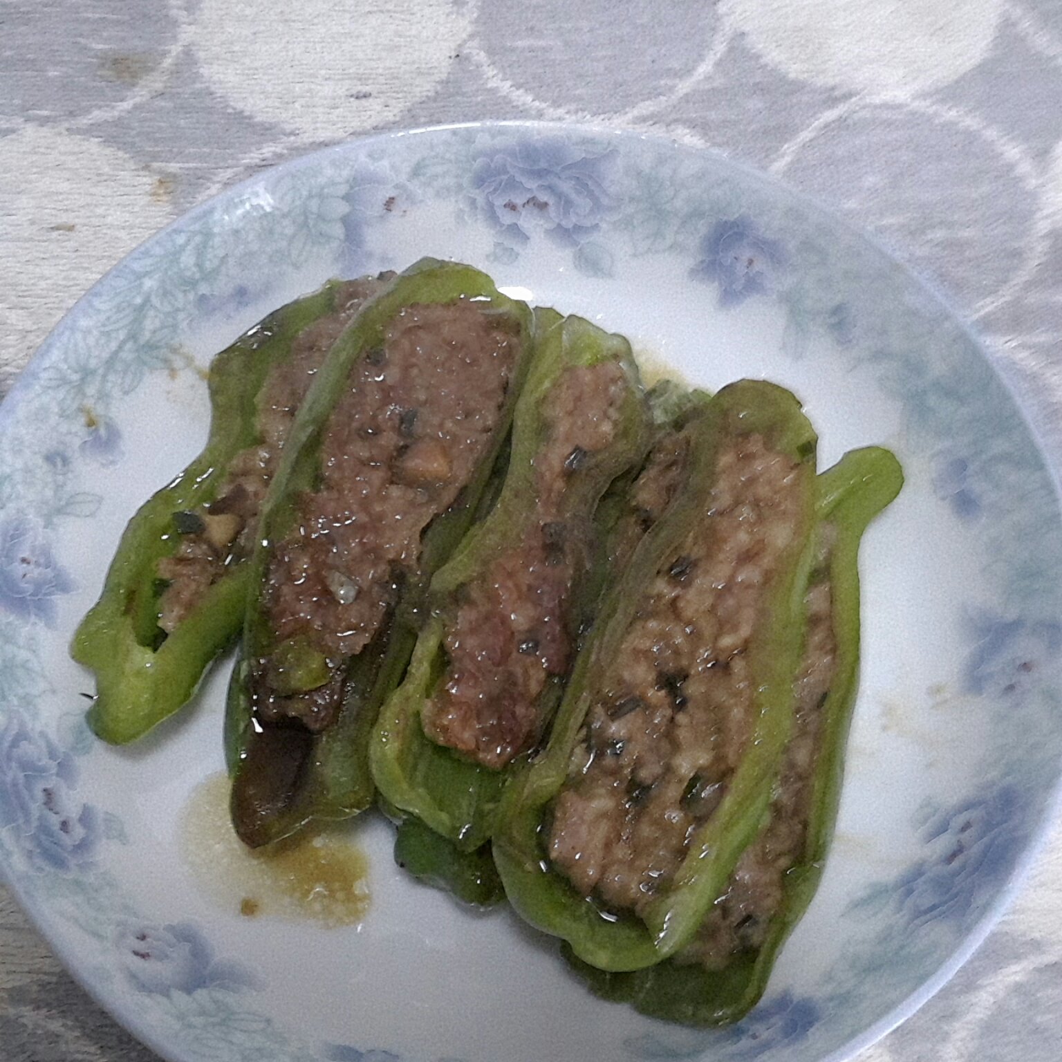 下饭菜肴--青椒酿肉