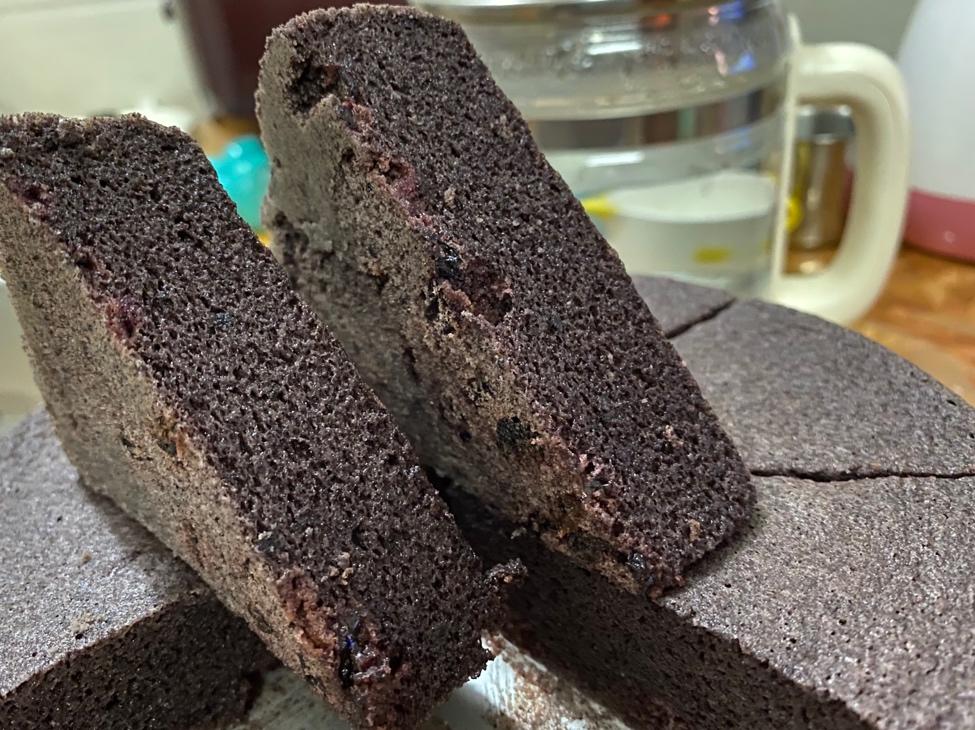 黑米蒸糕