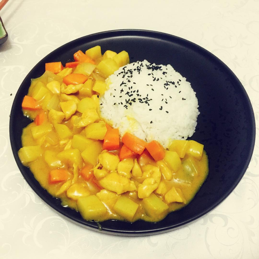 run822做的咖喱鸡饭