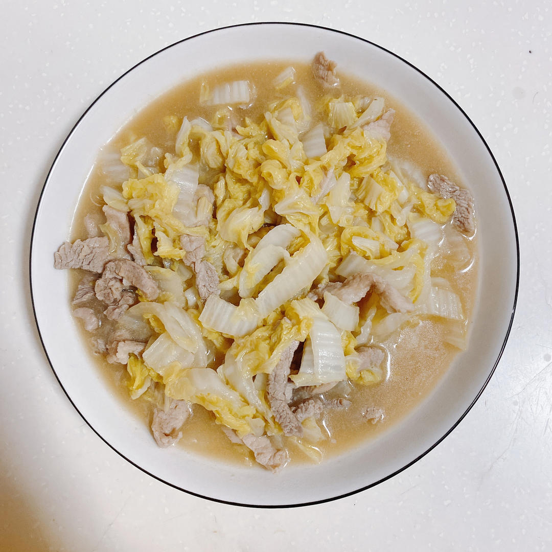白菜烂糊肉丝