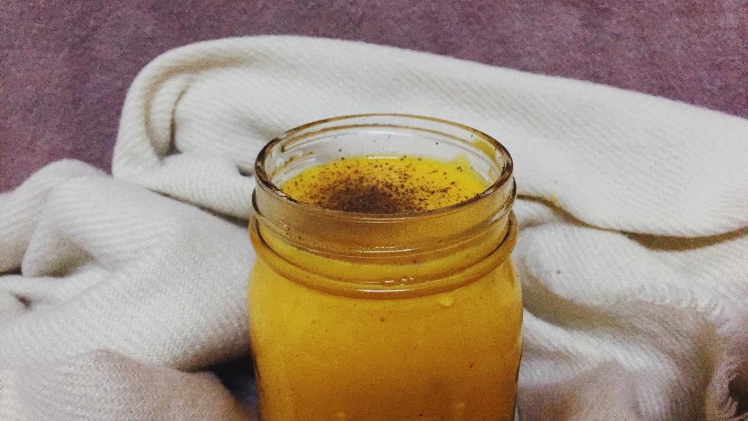 肉桂南瓜牛奶饮