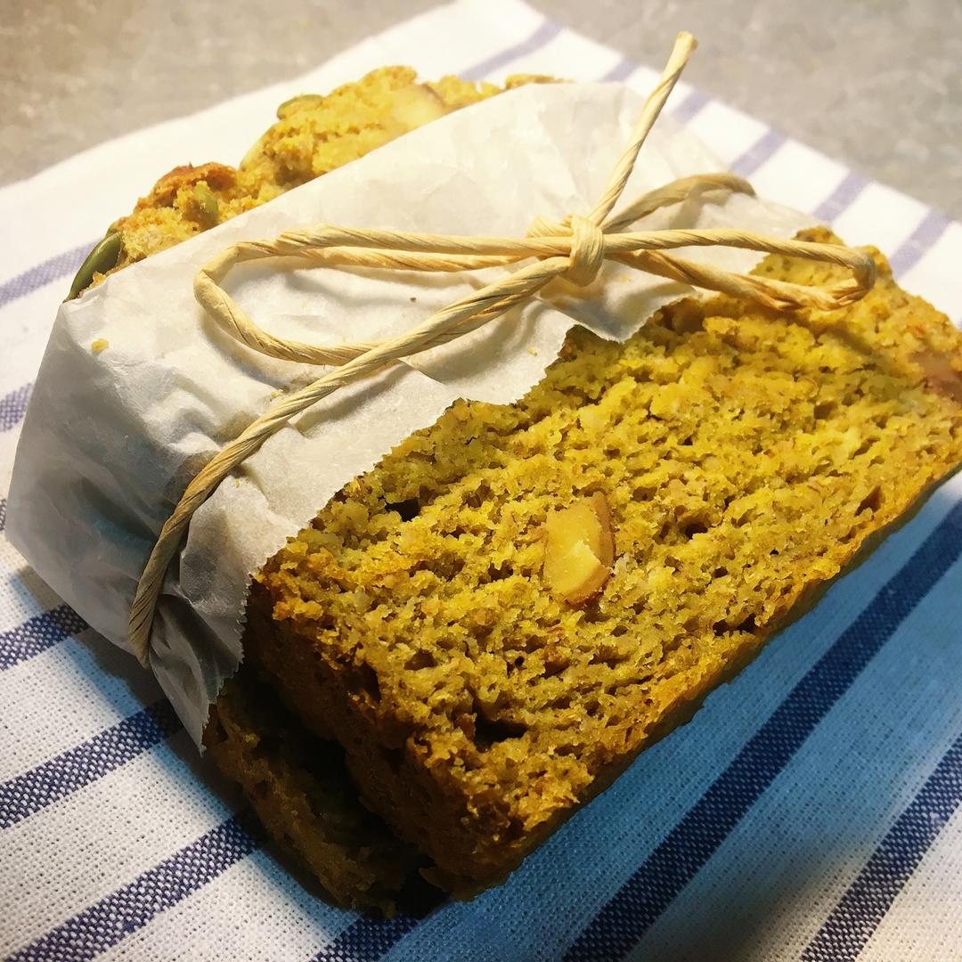 秋日栗香南瓜全麦快手面包丨健康·烘焙